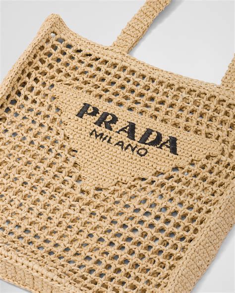 borsa modello shopping prada|Borsa shopping crochet in tessuto intrecciato .